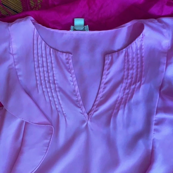 Lilac Ruffle Blouse - Picture 3 of 4
